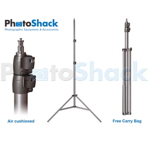 Pro Studio Light Stand 2.5m - Air Cushioned with Carry Bag